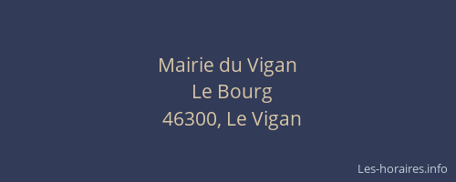 Mairie du Vigan