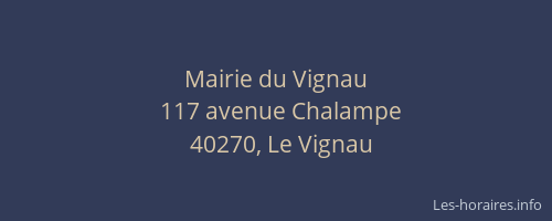 Mairie du Vignau