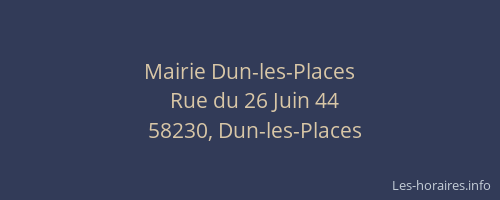 Mairie Dun-les-Places