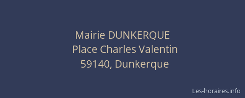 Mairie DUNKERQUE