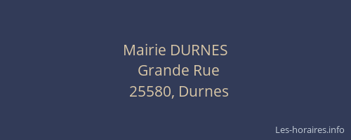 Mairie DURNES