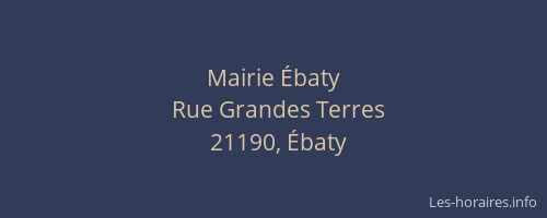 Mairie &Eacute;baty