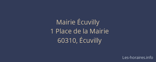 Mairie Écuvilly