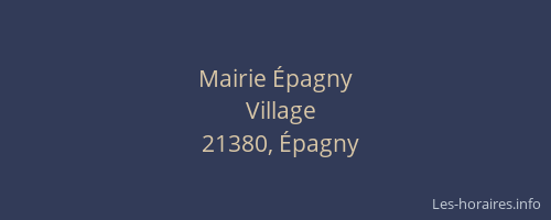 Mairie &Eacute;pagny