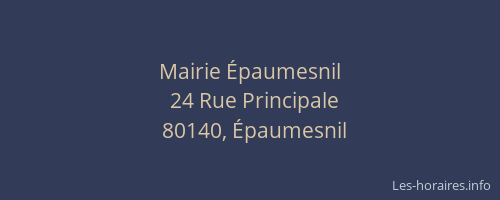 Mairie Épaumesnil