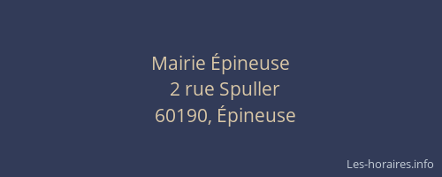 Mairie &Eacute;pineuse