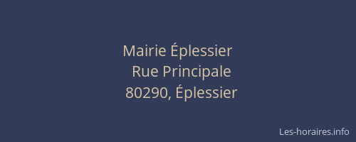 Mairie Éplessier