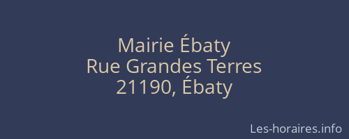 Mairie Ébaty
