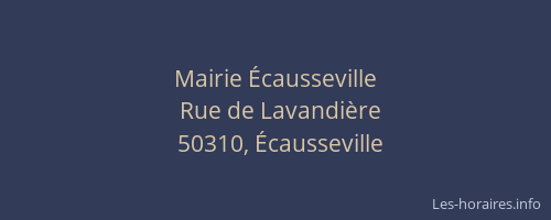 Mairie Écausseville