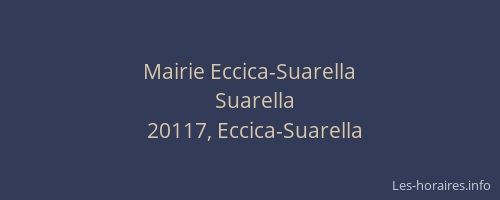 Mairie Eccica-Suarella