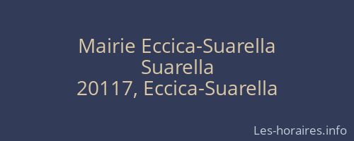 Mairie Eccica-Suarella