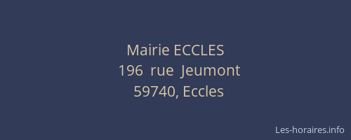 Mairie ECCLES