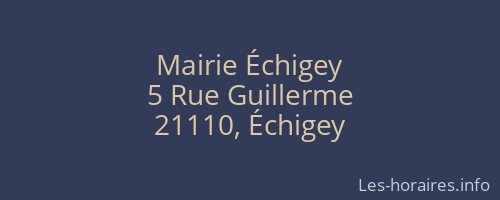 Mairie Échigey