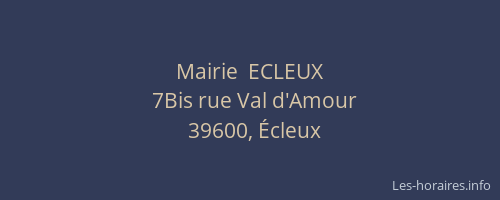 Mairie  ECLEUX