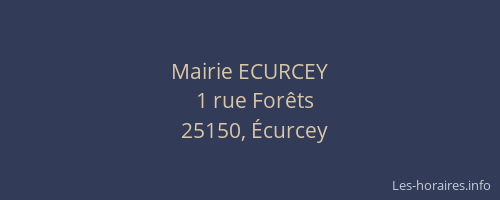 Mairie ECURCEY