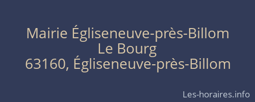 Mairie Égliseneuve-près-Billom