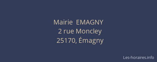 Mairie  EMAGNY