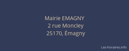 Mairie EMAGNY