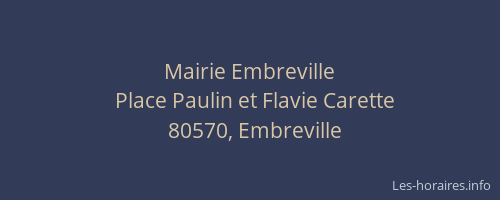 Mairie Embreville
