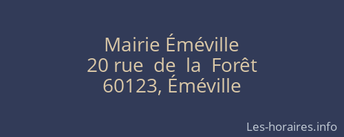 Mairie Éméville