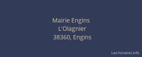 Mairie Engins