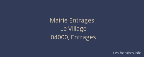 Mairie Entrages