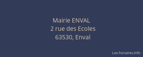 Mairie ENVAL