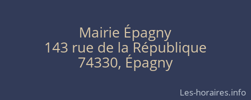 Mairie Épagny