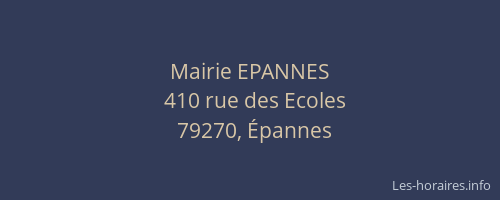 Mairie EPANNES
