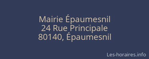 Mairie Épaumesnil