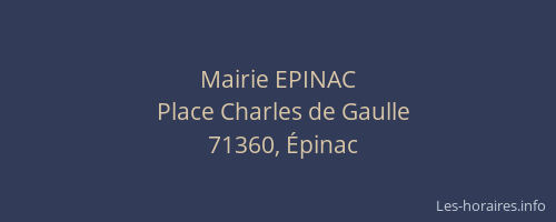 Mairie EPINAC
