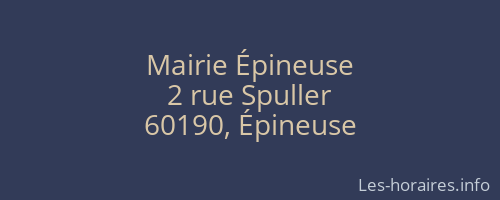 Mairie Épineuse