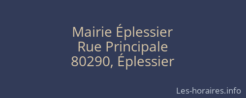 Mairie Éplessier