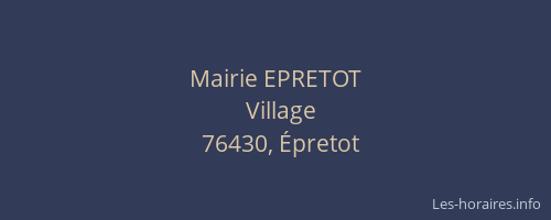 Mairie EPRETOT
