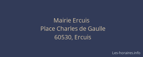 Mairie Ercuis