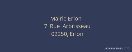 Mairie Erlon