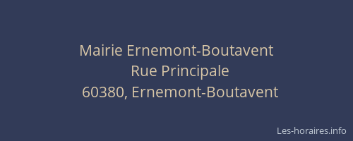 Mairie Ernemont-Boutavent