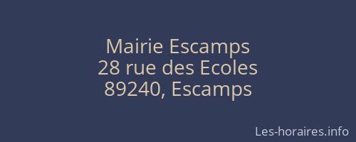 Mairie Escamps