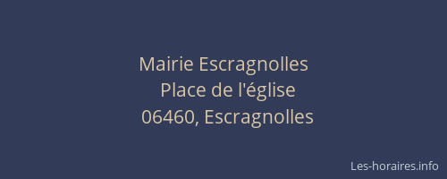 Mairie Escragnolles