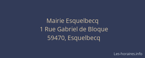 Mairie Esquelbecq