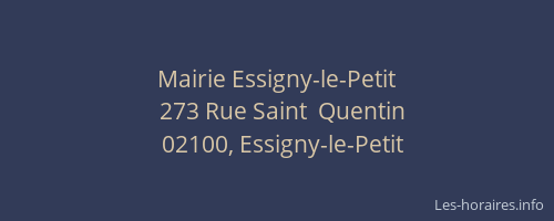 Mairie Essigny-le-Petit