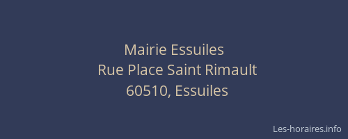 Mairie Essuiles