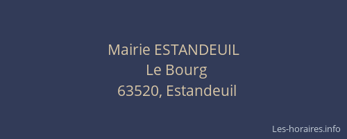 Mairie ESTANDEUIL