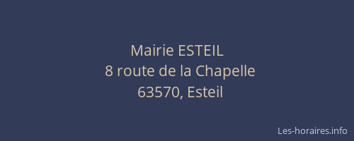 Mairie ESTEIL