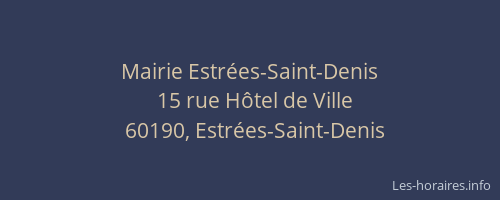Mairie Estr&eacute;es-Saint-Denis