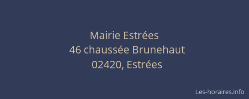 Mairie Estrées