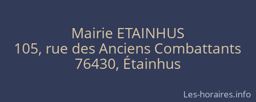 Mairie ETAINHUS