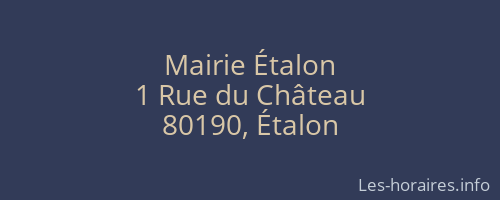 Mairie Étalon