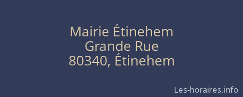 Mairie Étinehem