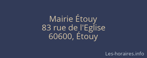 Mairie Étouy